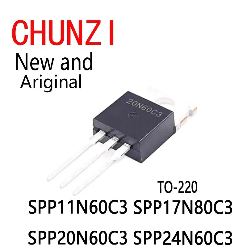 5 Chiếc Mới Và Chính Hãng 11N60C3 17N80C3 20N60C3 24N60C3 TO-220 SPP11N60C3 SPP17N80C3 SPP20N60C3 SP