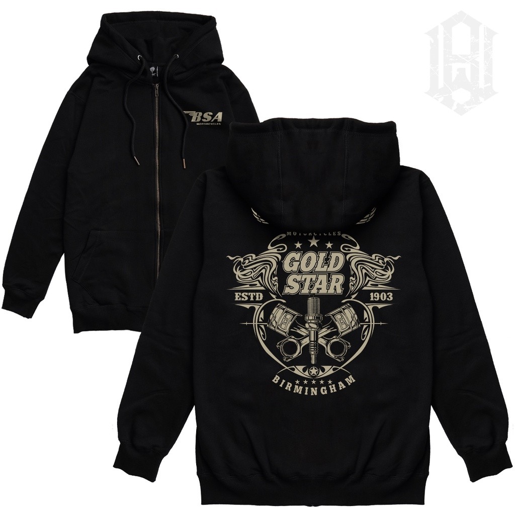 Áo khoác dây kéo dành cho người lớn Áo Hoodie có dây kéo Bsa | Áo Hoodie dây kéo ô tô | Áo khoác dây