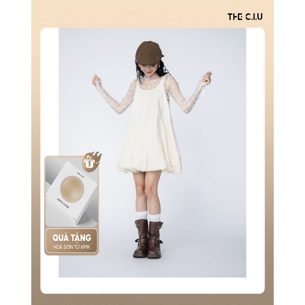 Đầm babydoll nữ THE C.I.U, đầm hai dây xòe form rộng – Alana Dress (KO KÈM ÁO