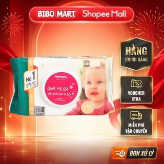 [KOL] Giấy ướt Mamamy có nắp không mùi không cồn an toàn cho bé 80 tờ Bibomart
