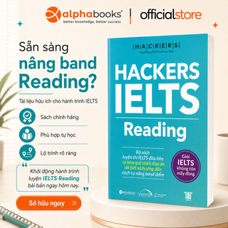Sách - Hackers IELTS Reading – Kèm Chiến Lược Và Lời Giải Chi Tiết (Gamma Books)