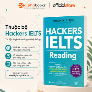 Sách - Hackers IELTS Reading – Kèm Chiến Lược Và Lời Giải Chi Tiết (Gamma Books)