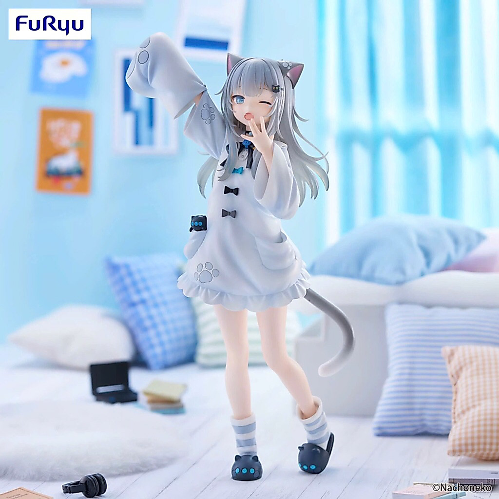 Mô Hình Hennyano Trio Try lt - Nachoneko - Figure chính hãng - Đồ decor bàn làm việc pc trưng bày má