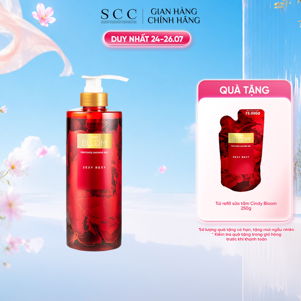 Sữa Tắm Nước Hoa CINDY BLOOM Sexy Rexy Hương Gợi Cảm Quyến Rũ 640g