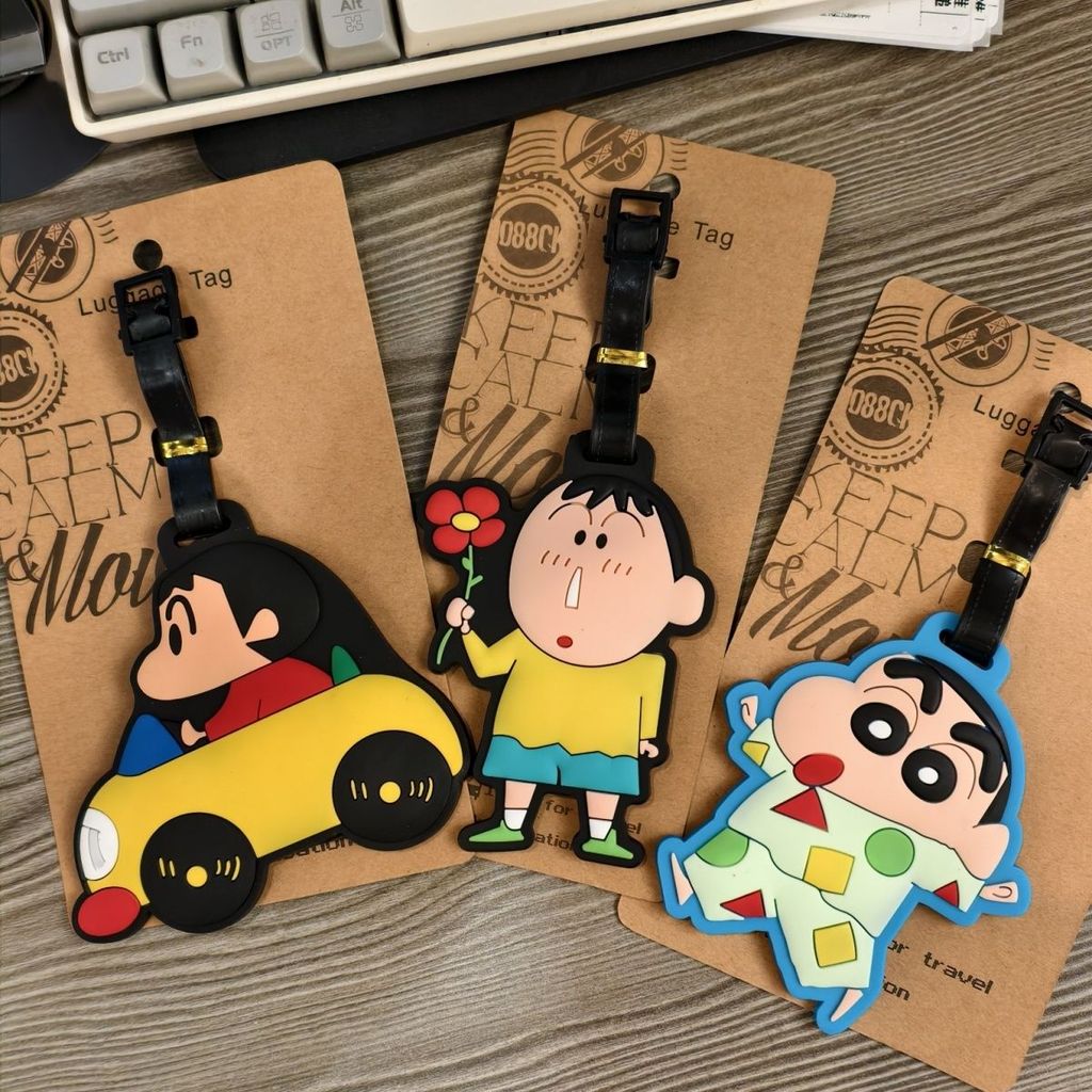 Hoạt Hình Hoạt Hình Dễ Thương Crayon Shin-Chan Dumb Crayon Shin-Chan Thẻ Hành Lý Giao Hàng Du Lịch T