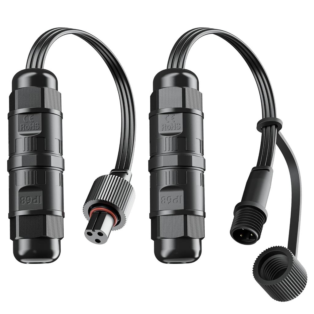 Đầu nối mối nối (2 Gói) cho đèn ngoài trời có thể cắt Govee — Tương thích với Govee H706A, H706B, H7