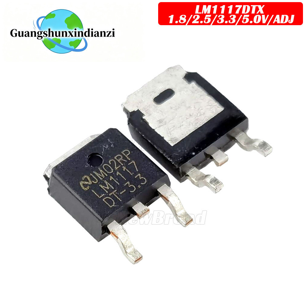 10 chiếc LM1117DT-1.8 LM1117DT-2.5 LM1117DT-3.3 LM1117DT-5.0 LM1117DT-ADJ LM1117DTX 1.8 2.5 3.3 5.0V