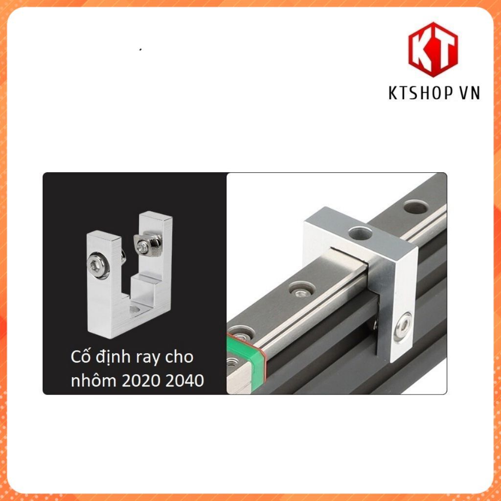 Giá Đỡ Cố Định Ray Trượt 12 Cho Nhôm Định Hình 2020, 2040  - THANH LÝ NGHỈ BÁN