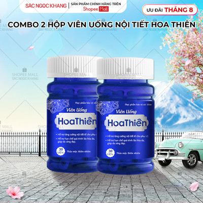 Combo 2 Hộp viên uống Hoa Thiên SẮC NGỌC KHANG giúp bổ huyết, điều kinh, cân bằng nội tiết