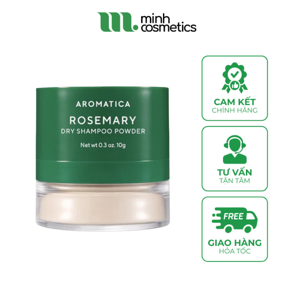 Phấn Gội Khô Aromatica Rosemary Dry Shampoo Powder 10g