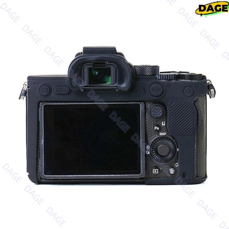Dành Cho Sony A7R4 A74 Vỏ Silicon Cao Su Mềm Vỏ Bảo Vệ Khung Da Chống Rơi Và Chống Sốc