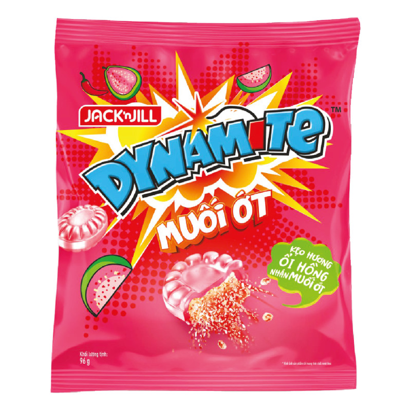 Kẹo Dynamite ổi hồng nhân muối ớt 96g - 00833