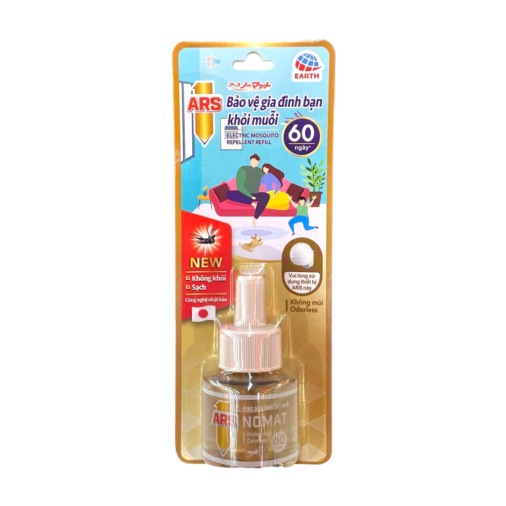 Chai dung dịch xông đuổi muỗi Ars Nomat P60 45ml - 57242
