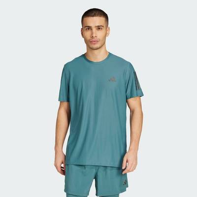 adidas Chạy Áo Thun Own the Run Nam màu xanh lá JW9799