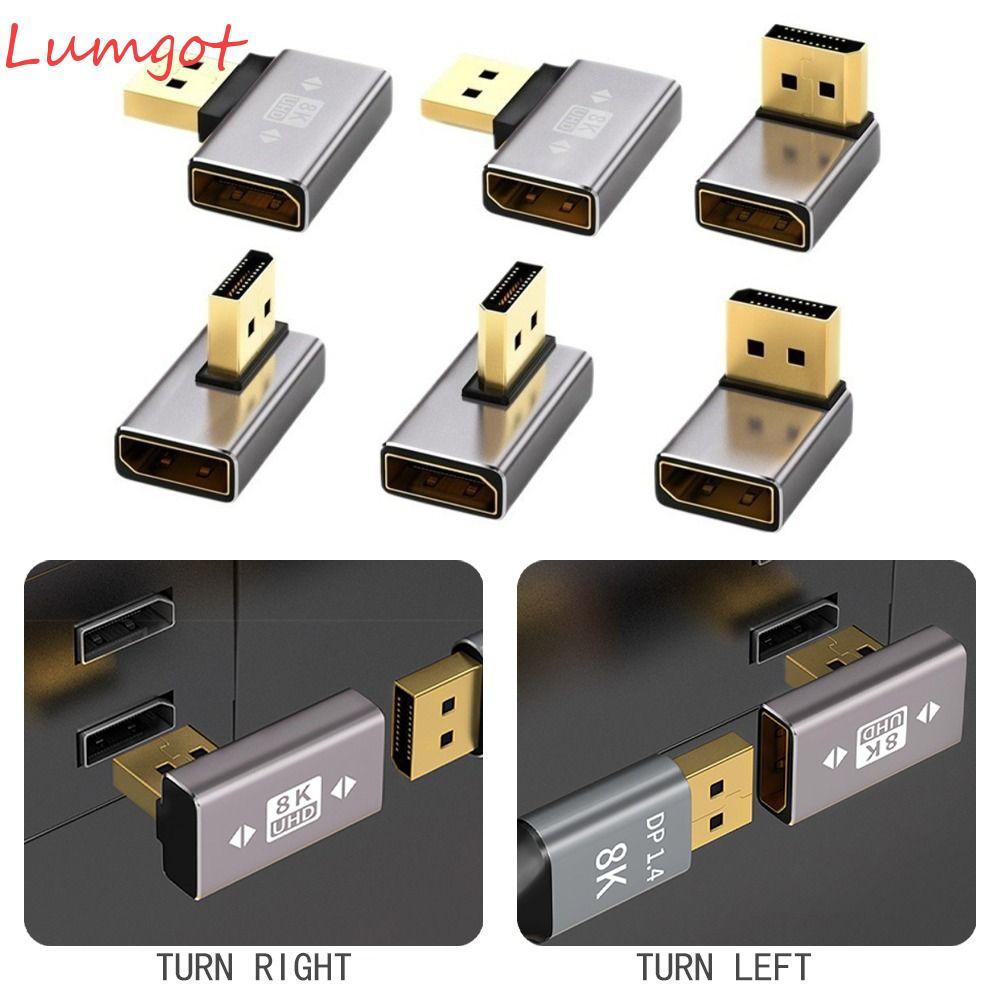 Bộ chuyển đổi MERY DP Nam sang Nữ, Bộ chuyển đổi cổng hiển thị góc 90 độ 8K 60Hz, Bộ mở rộng cáp DP 