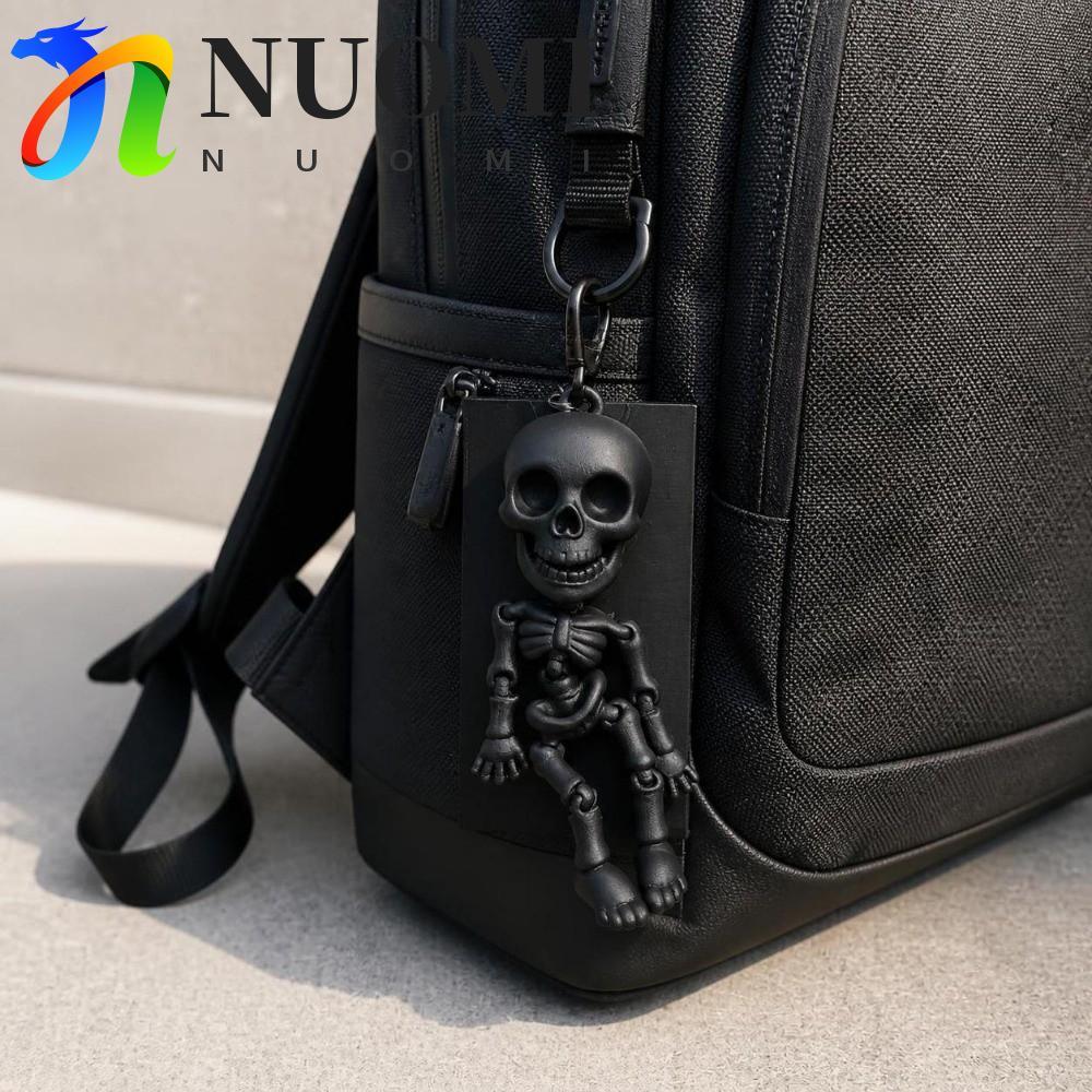 Móc khóa bộ xương NUOMI, Mặt dây chuyền xương khớp nối ngộ nghĩnh in 3D, Gothic Punk Gothic Gothic P