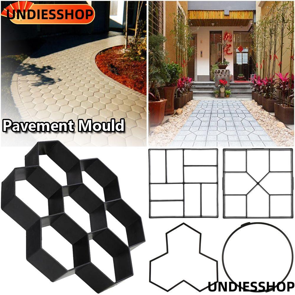 UNDIESSHOP Beton Brick Maker Floor Pavement Stone Road Paving Khuôn xi măng tái sử dụng thủ công