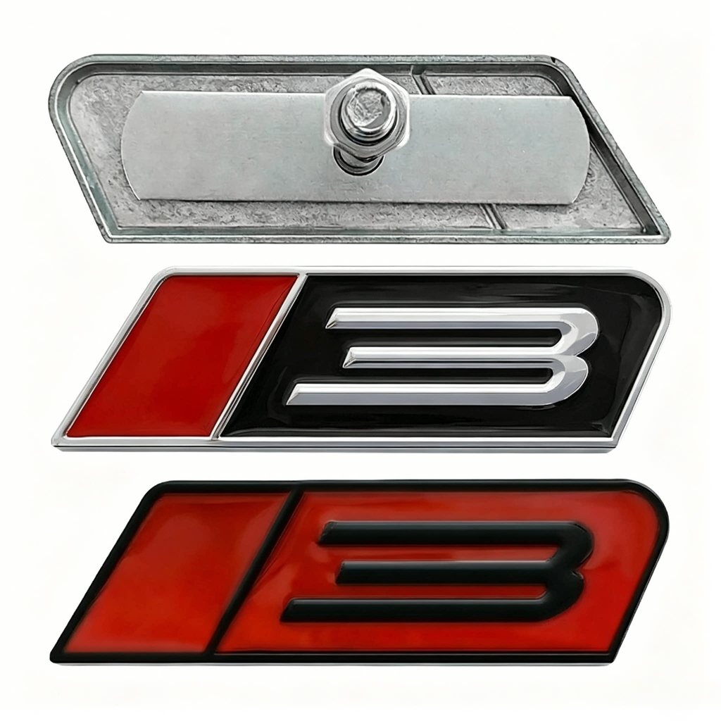 Thích hợp cho Ford Mustang 3 Logo Ô Tô Logo Bên Logo Sửa Đổi 3 Lưới Logo ROUSH Cản Trước Lớn Vòm Kim