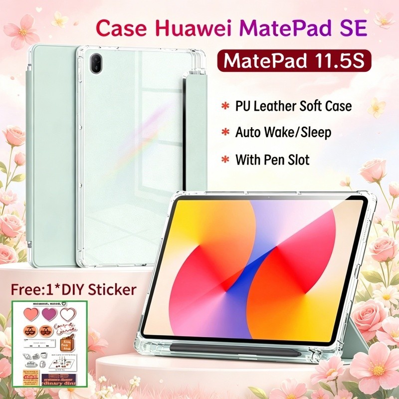 Ốp điện thoại cho Huawei MatePad SE 11 inch có khe cắm bút Vỏ bảo vệ từ tính cho Huawei MatePad 11.5