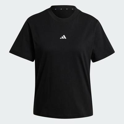 adidas Phong cách sống Áo Thun Cotton Logo Nhỏ Essentials Nữ Đen JC5943