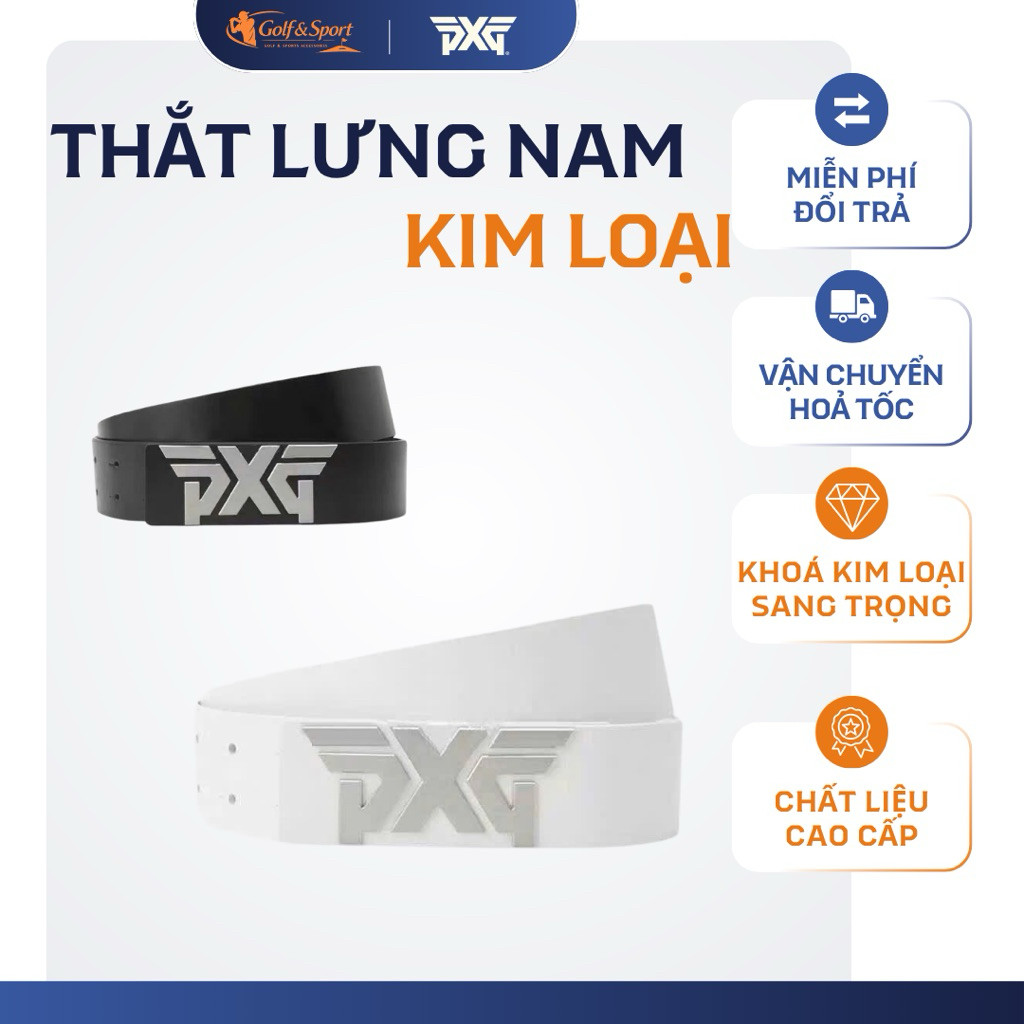 Thắt Lưng Golf PXG Logo Metal Belt – Dây Lưng Golf Cao Cấp Khóa Kim Loại PXG ( PXG x Golfworldforall