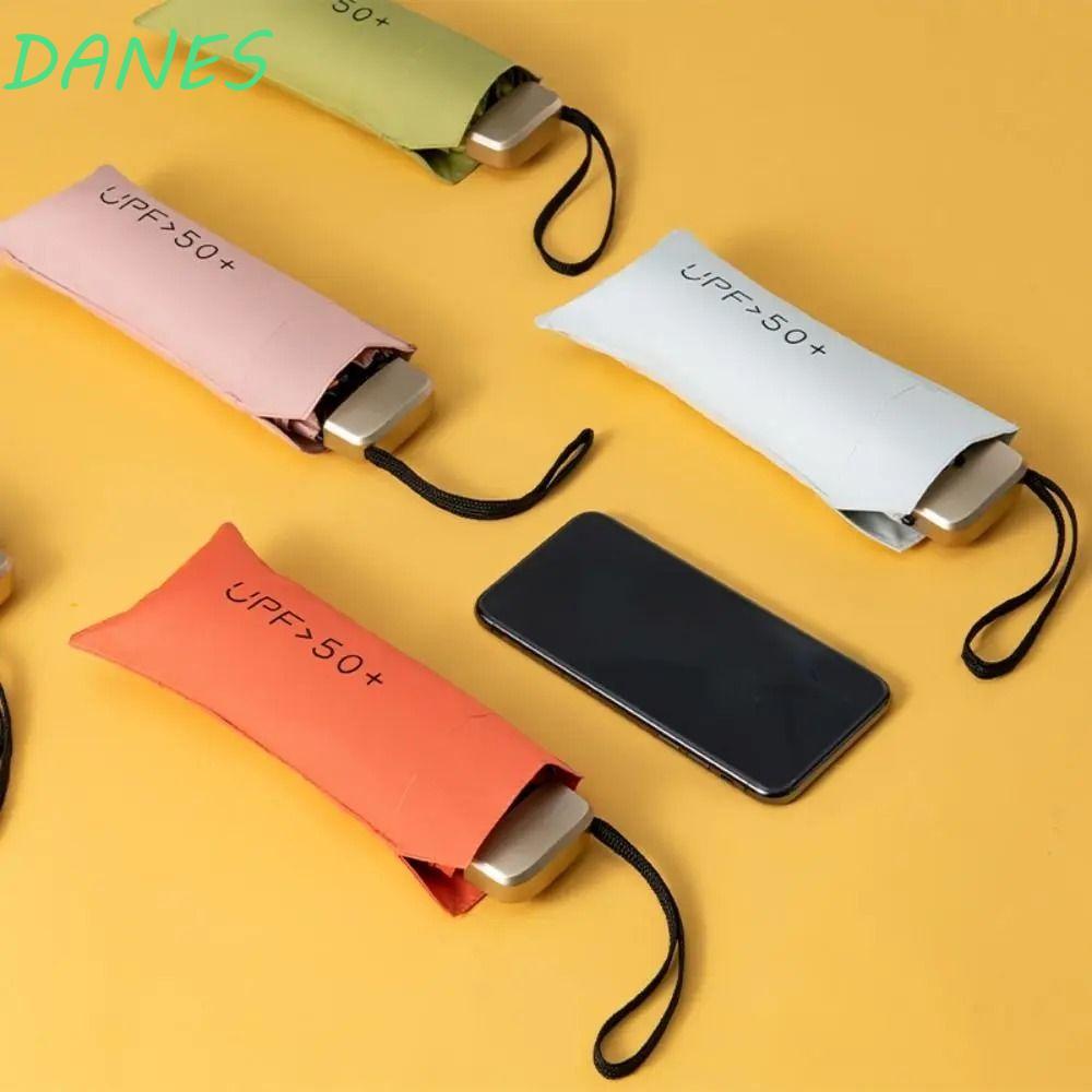 FRBFRB Ô Mini, Ô Chống Nắng Mini Di Động Gấp UV, Ô Gấp Vinyl Nhỏ Gọn Chống Tia UV 6 Vành Ô Gấp Du Lị