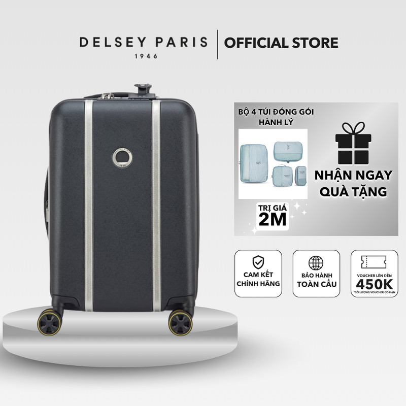 [QUÀ 2M] Vali kéo Cadence 80th Anniversary Edition - Vali Delsey Paris cao cấp bảo hành chính hãng q