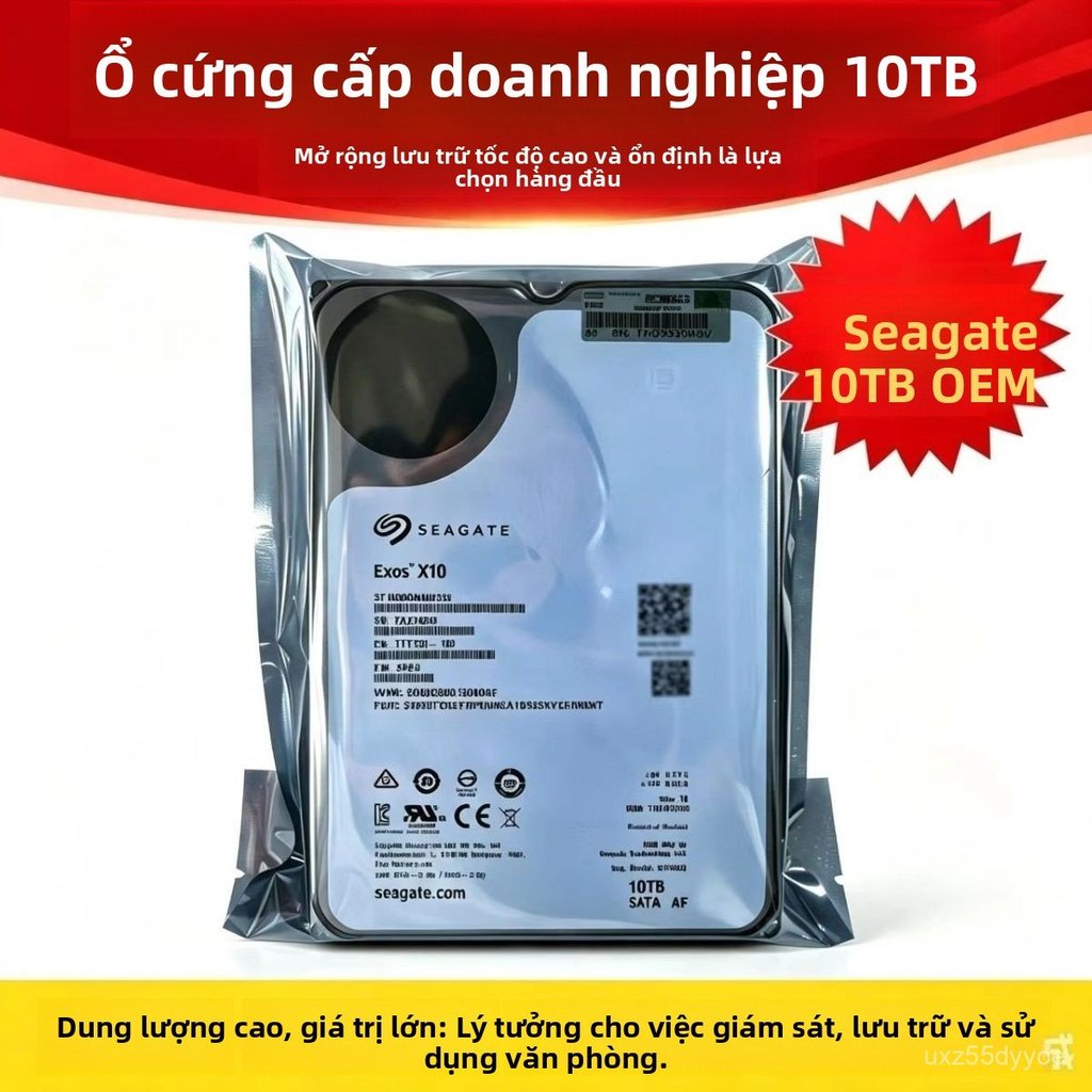 Ổ cứng HDD Seagate WD 8TB 10TB 12TB cho NAS giám sát camera lưu trữ dữ liệu chuyên dụng