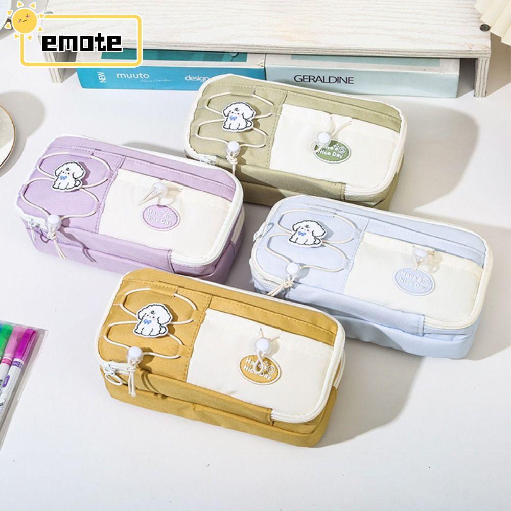 Túi Đựng Bút EMOTE, Bút Chì Dung Tích Lớn Chín Lớp, Phim Hoạt Hình Đa Năng Chống Bụi Bẩn Văn Phòng Phẩm Tổ Chức Trường Học Văn Phòng