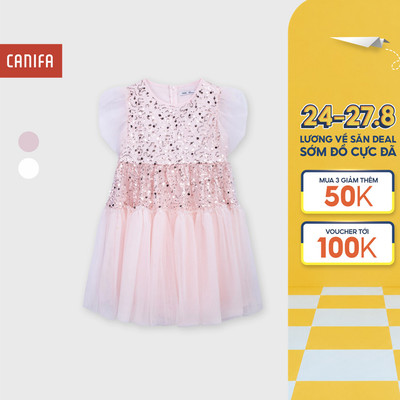 Váy liền bé gái CANIFA dáng xoè 1DS26C002
