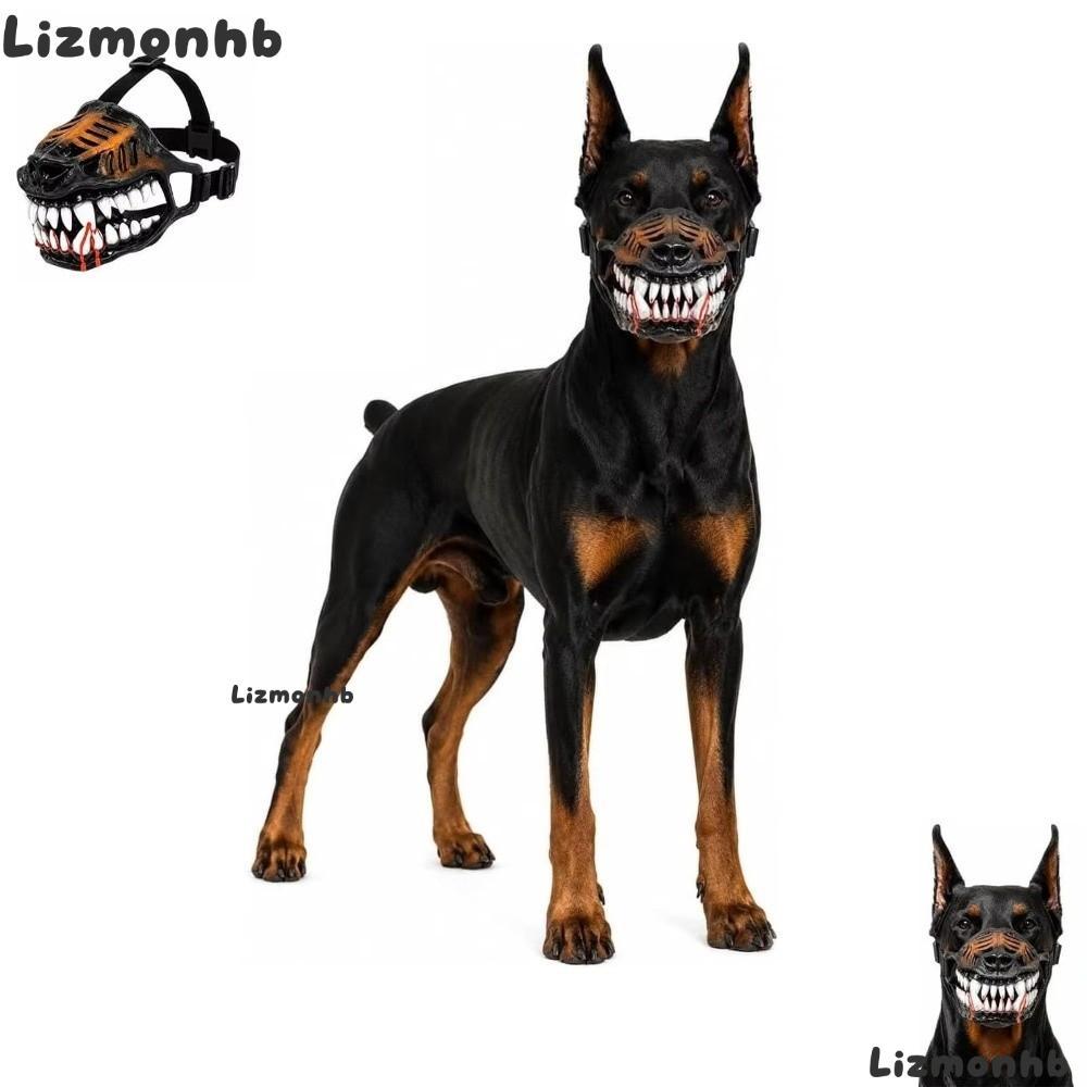 LIZMOLI Chó Monster Mõm, Monster Hell Hound Style Hell Hound Hell Hound Mõm, Dây đeo linh hoạt Răng 