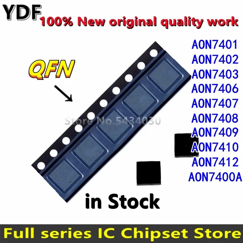 1-5 CÁI AON7401 AON7402 AON7403 AON7406 AON7407 AON7408 AON7409 AON7410 AON712 AON7400A QFN-8 Bán bu