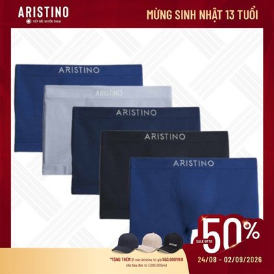 [COMBO 5] Quần Lót Nam Boxer Aristino ABX012EXP05, bền màu, nhanh khô, co giãn linh hoạt ABX012EXP05