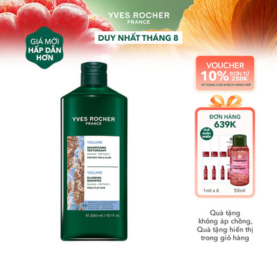 Dầu gội làm phồng tóc Yves Rocher Volume Plumping Shampoo Sulfate Free chai 300ml