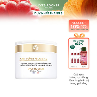 Kem dưỡng & mặt nạ ngủ chống lại 8 dấu hiệu lão hoá Anti-Aging Global 75ml