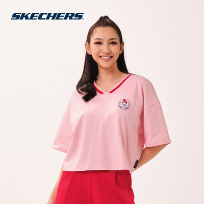 Áo Thun Tay Ngắn Nữ Skechers Hello Kitty & My Melody Short Sleeve Tee - SL226W246-003G