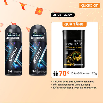Combo 2 Lăn Khử Mùi X-Men Vegas 50Ml | Guardian Việt Nam