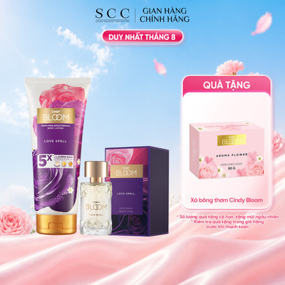 Combo Sữa Dưỡng Thể Sáng Da 300g & Nước Hoa 50ml Cindy Bloom - Bộ Đôi Lưu Hương Sâu