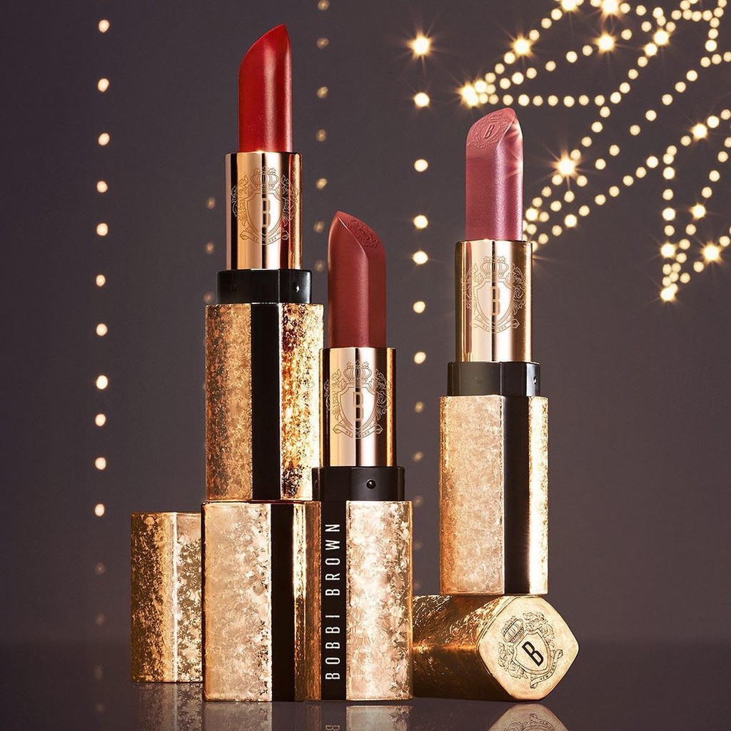 Hàng sẵn có ~ Bobbi Brown Bobbi Brown Christmas Limited Luxury Gold Lipstick Metro Red Cabbage Price