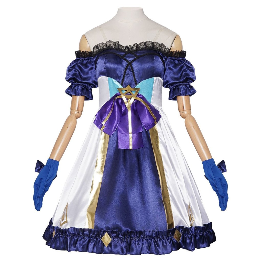 Trang phục biểu diễn lolita cosplay Gwen búp bê linh la Liên Minh Huyền Thoại game LOL đẹp