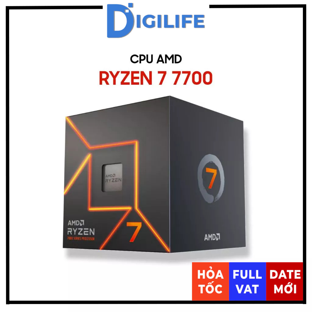 [TRAY CHÍNH HÃNG] CPU AMD Ryzen 7 7700 8 Nhân 16 Luồng - BH 36 tháng chính hãng