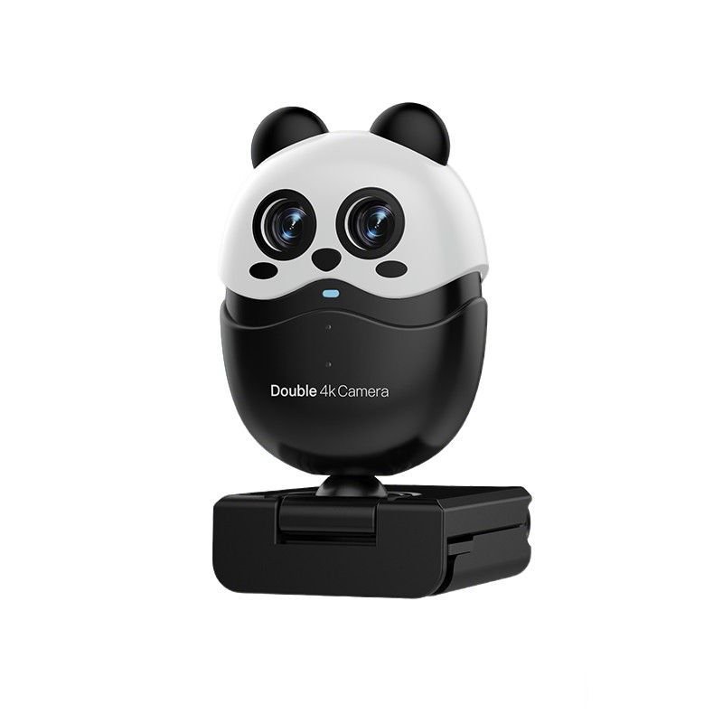 Webcam 4K 60fps 2 mắt làm đẹp tự động, USB cắm thẳng cho PC livestream, hình ảnh sắc nét