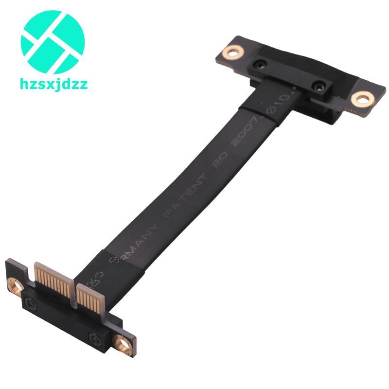 Cáp nâng PCIE X1 Dual 90 độ Góc phải PCIe 3.0 X1 sang X1 Cáp nối dài 8Gbps PCI Express 1X Riser Card