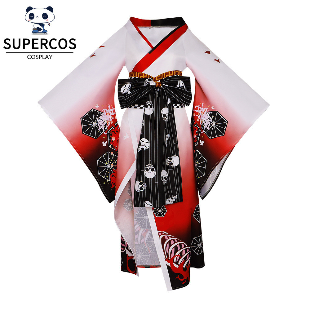 Bộ trang phục Kimono Chainsaw Man Makima Cosplay cho bữa tiệc Halloween Con