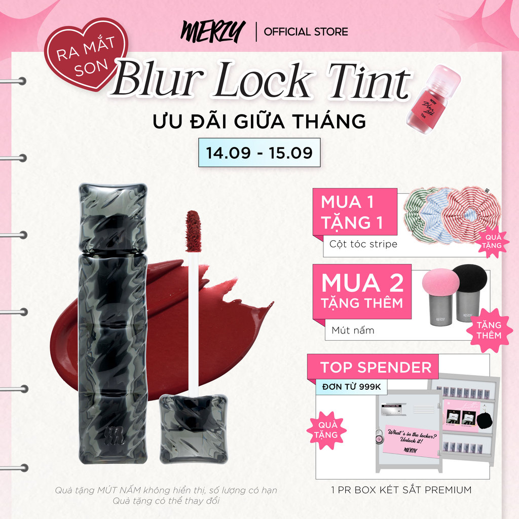 [NEW][SON PHAO] Son Kem Lì, Bền Màu Merzy Puffer Velvet Tint 3.7g