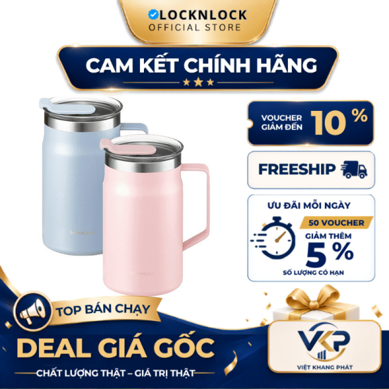 Cốc giữ nhiệt LocknLock Metro Table Mug 600ml Chính hãng  LHC4282  - SHOP VKP