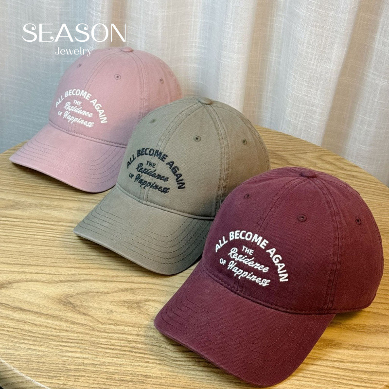 Mũ Bóng Chày Retro Streetwear Thêu Chữ Mềm Mại