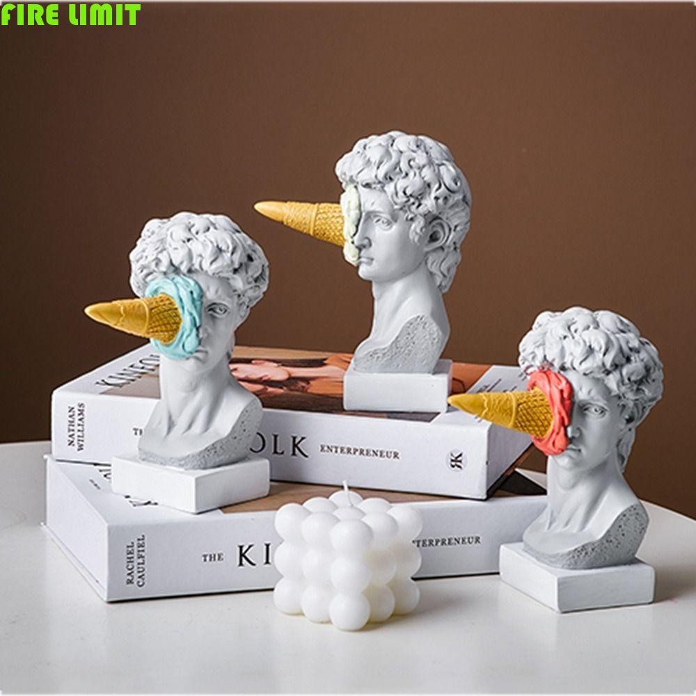 FIRE LIMIT Ice Cream David Figurine, Tượng David Trừu Tượng Bắc Âu, Trang Trí Nghệ Thuật David Kem N