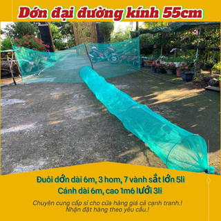 (DỚN LỚN 55cm)Dớn có cánh chặn sông bắt cá loại lớn hàng đặt thợ làm lưới lỗ3li bắt được tất cả các loại cá và tép