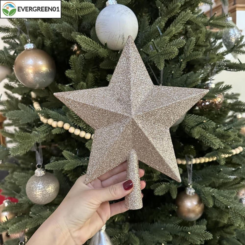 <Evergreen>Christmas Tree Top Star Crafted From High-quality Plastic For Christmas Tree
